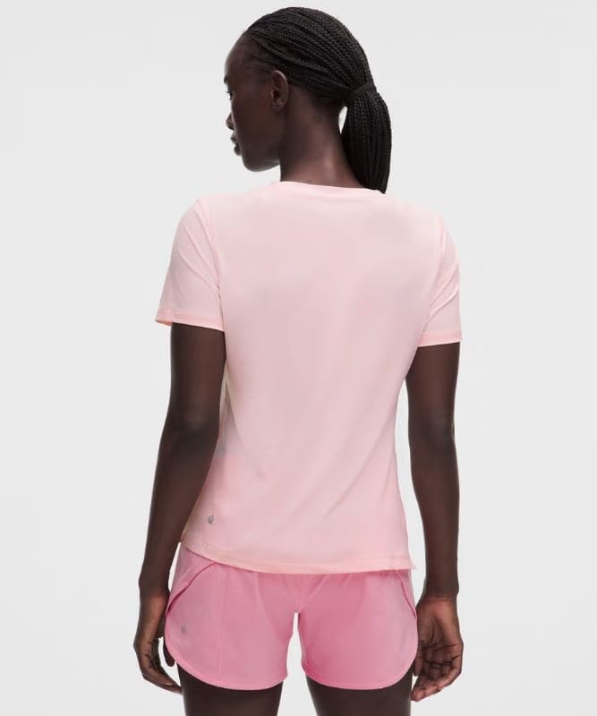lululemon Side-Ruched Running Short-Sleeve Shirt - Pink Pearl