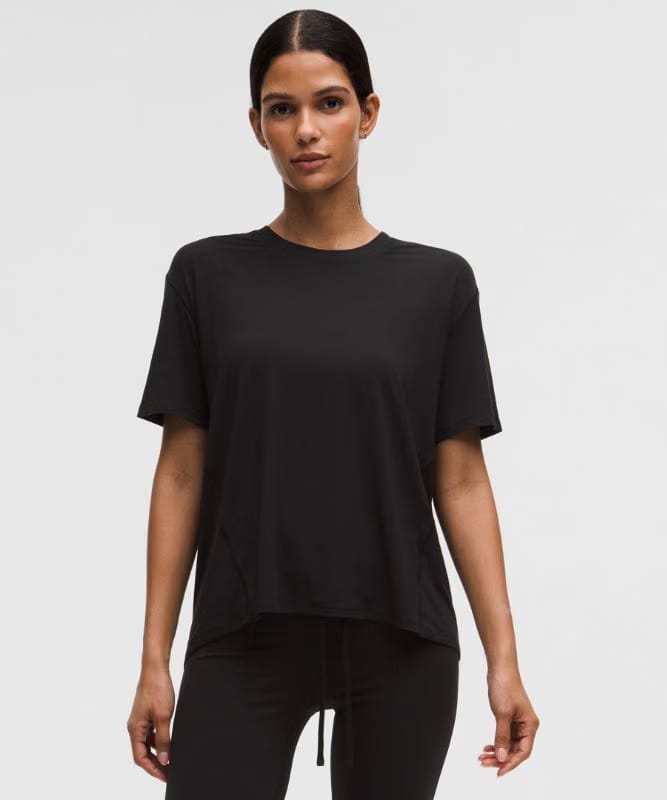 lululemon SilkAppeal Tie-Back Short-Sleeve Shirt - Black