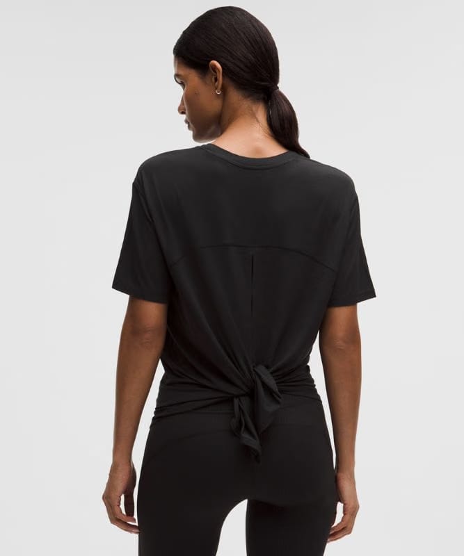 lululemon SilkAppeal Tie-Back Short-Sleeve Shirt - Black