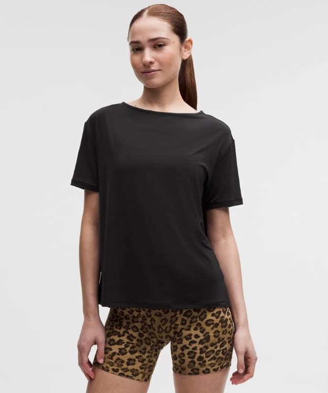 lululemon SmoothCover Mesh-Back Short-Sleeve Shirt - Black