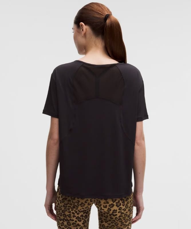 lululemon SmoothCover Mesh-Back Short-Sleeve Shirt - Black