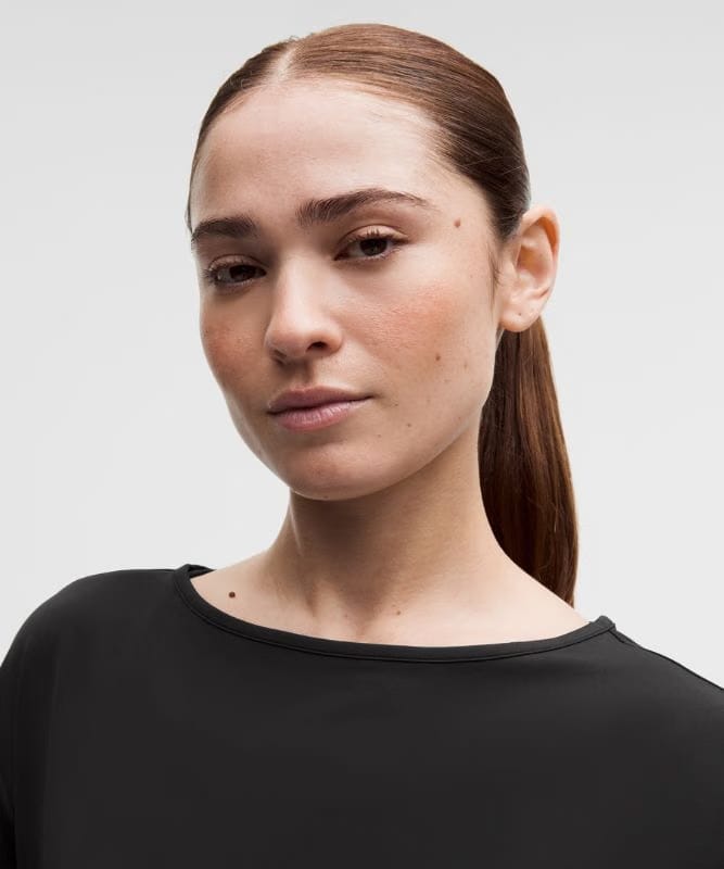 lululemon SmoothCover Mesh-Back Short-Sleeve Shirt - Black
