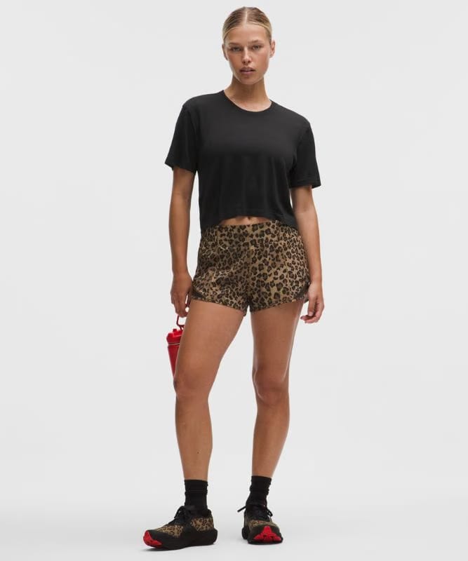 lululemon Swiftly Perforated Stripe Short-Sleeve Shirt - Black/Black