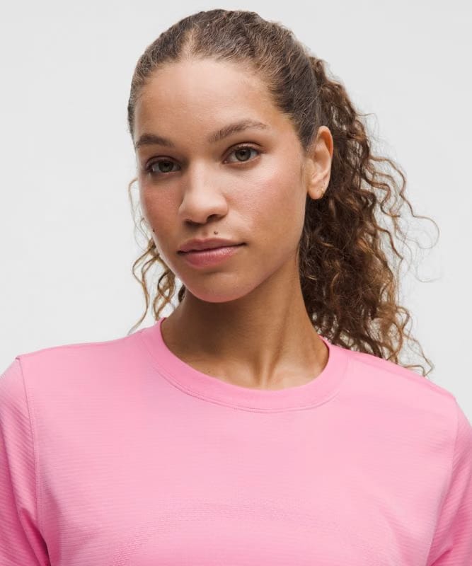 lululemon Swiftly Relaxed Short-Sleeve Shirt Hip Length *Updated Fit - Candy Cloud/Candy Cloud
