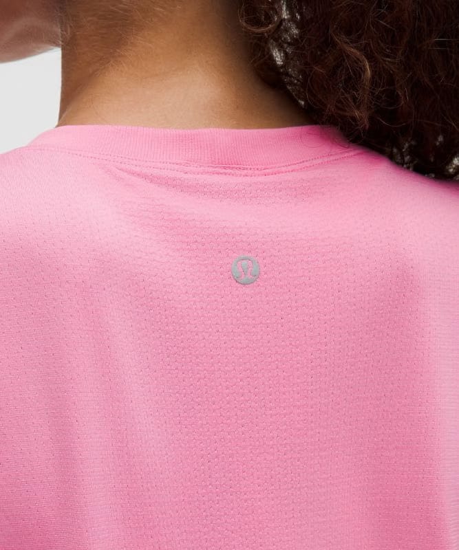 lululemon Swiftly Relaxed Short-Sleeve Shirt Hip Length *Updated Fit - Candy Cloud/Candy Cloud