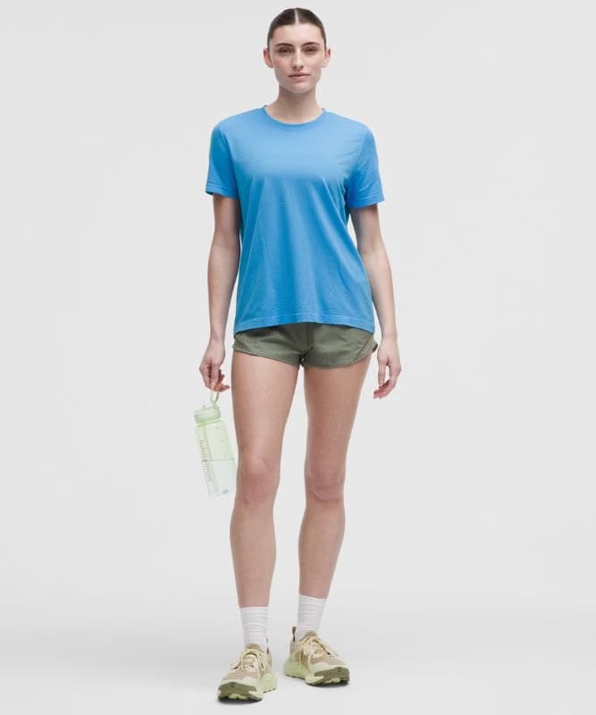 lululemon Swiftly Relaxed Short-Sleeve Shirt Hip Length *Updated Fit - Ocean Wave/Ocean Wave