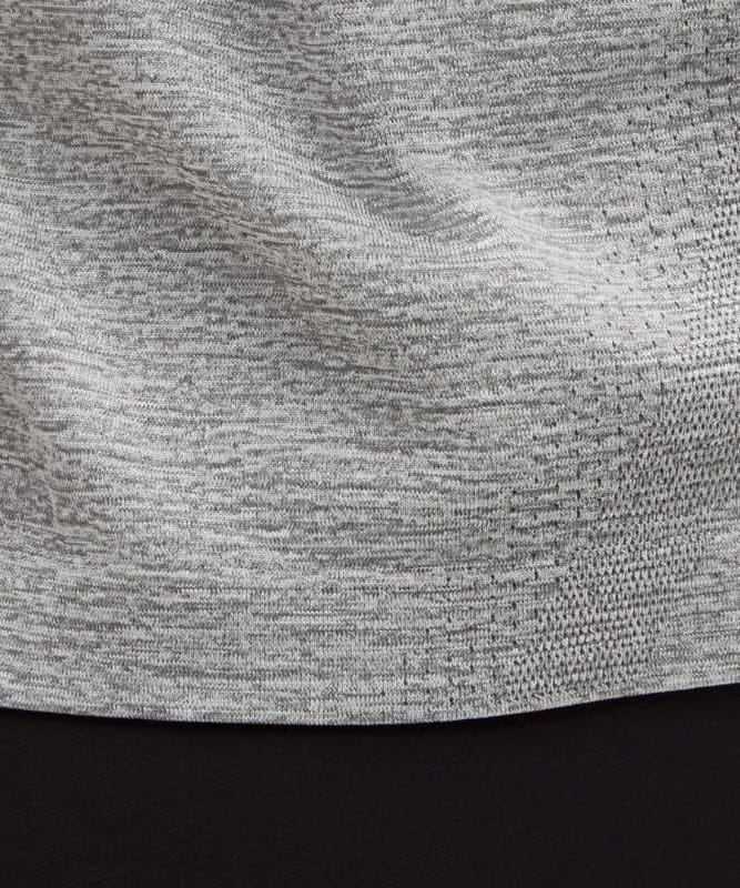 lululemon Swiftly Relaxed Short-Sleeve Shirt Hip Length *Updated Fit - Slate/White