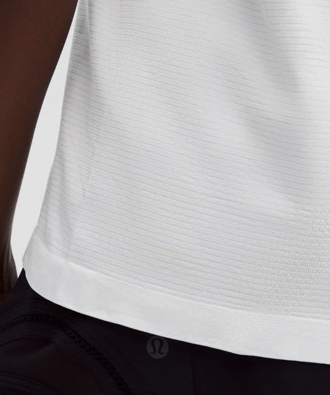 lululemon Swiftly Relaxed Short-Sleeve Shirt Hip Length *Updated Fit - White/White