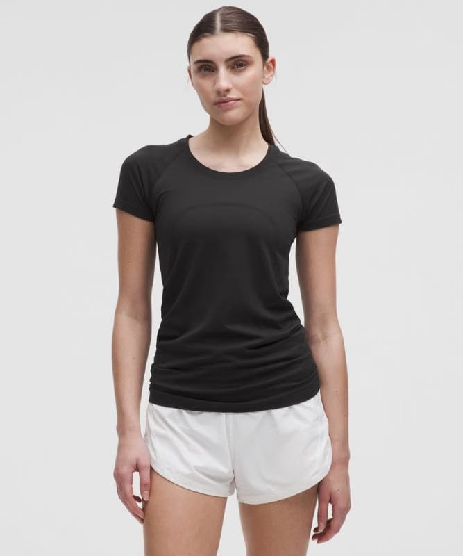 lululemon Swiftly Tech Short-Sleeve Shirt 2.0 *Hip Length - Black/Black