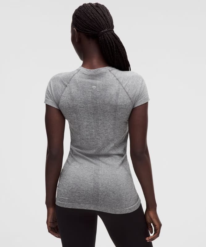 lululemon Swiftly Tech Short-Sleeve Shirt 2.0 *Hip Length - Slate/White