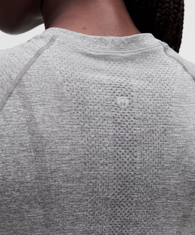 lululemon Swiftly Tech Short-Sleeve Shirt 2.0 *Hip Length - Slate/White