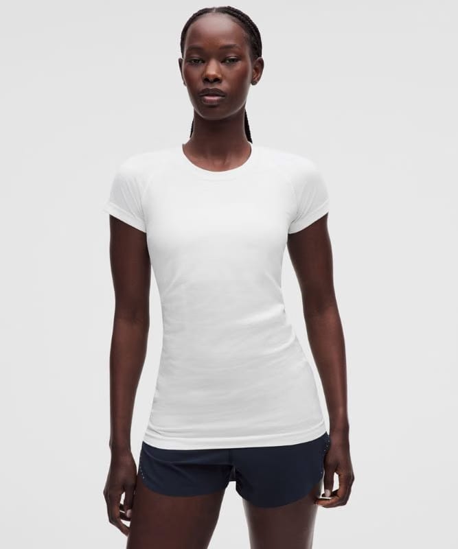 lululemon Swiftly Tech Short-Sleeve Shirt 2.0 *Hip Length - White/White