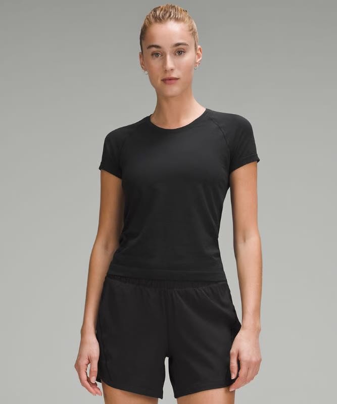 lululemon Swiftly Tech Short-Sleeve Shirt 2.0 *Waist Length - Black/Black