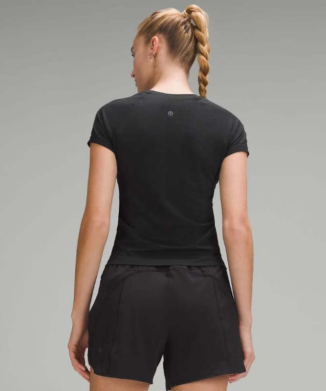 lululemon Swiftly Tech Short-Sleeve Shirt 2.0 *Waist Length - Black/Black