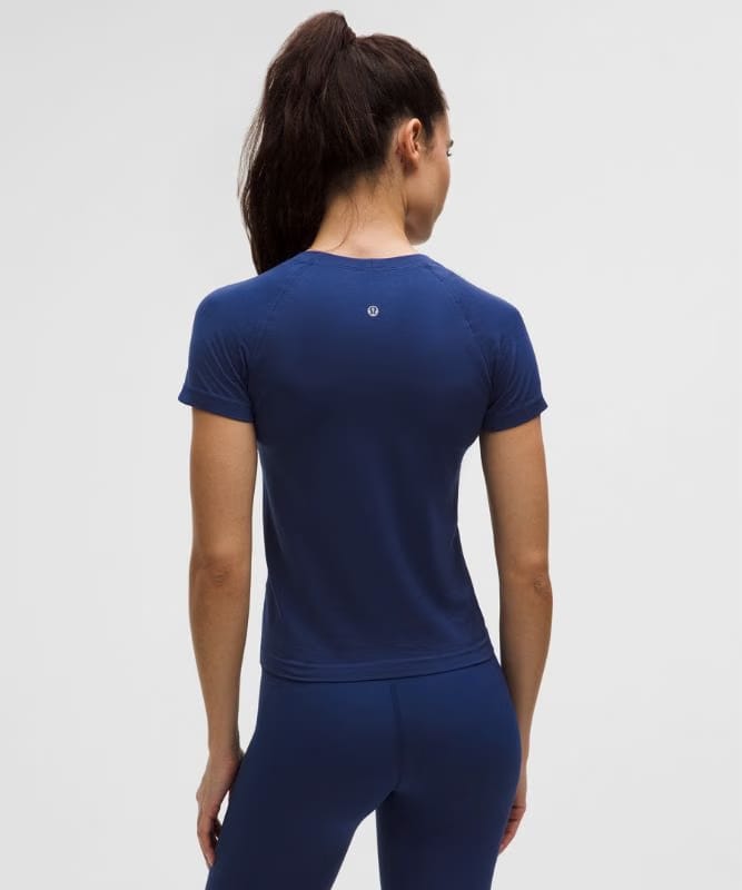 lululemon Swiftly Tech Short-Sleeve Shirt 2.0 *Waist Length - Clubhouse Blue/Clubhouse Blue