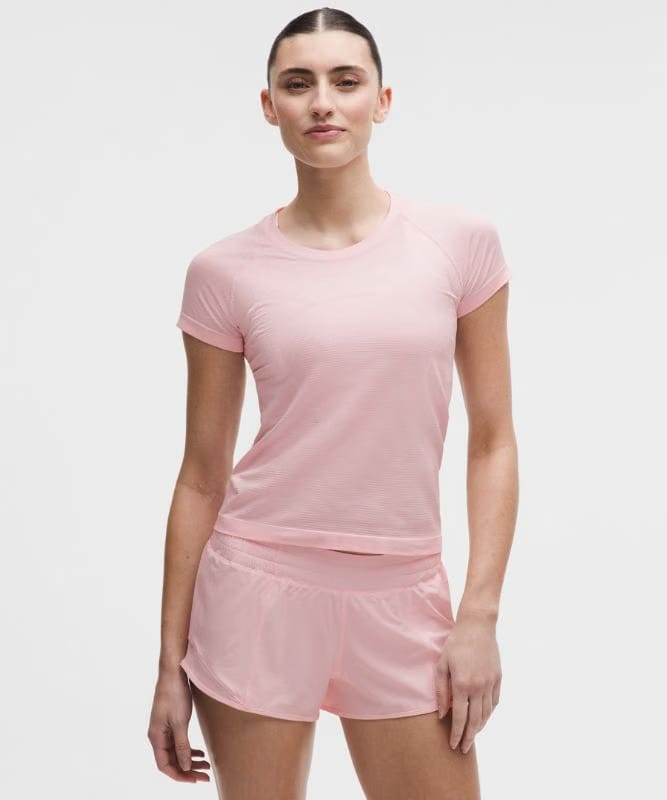 lululemon Swiftly Tech Short-Sleeve Shirt 2.0 *Waist Length - Pink Pearl/Pink Pearl