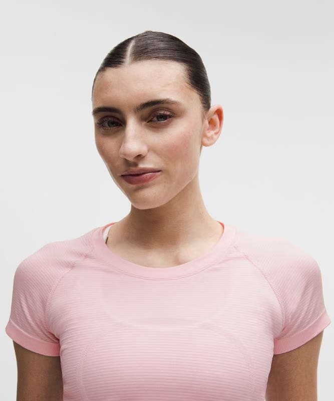 lululemon Swiftly Tech Short-Sleeve Shirt 2.0 *Waist Length - Pink Pearl/Pink Pearl