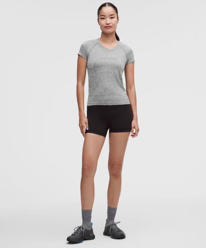 lululemon Swiftly Tech Short-Sleeve Shirt 2.0 *Waist Length - Slate/White