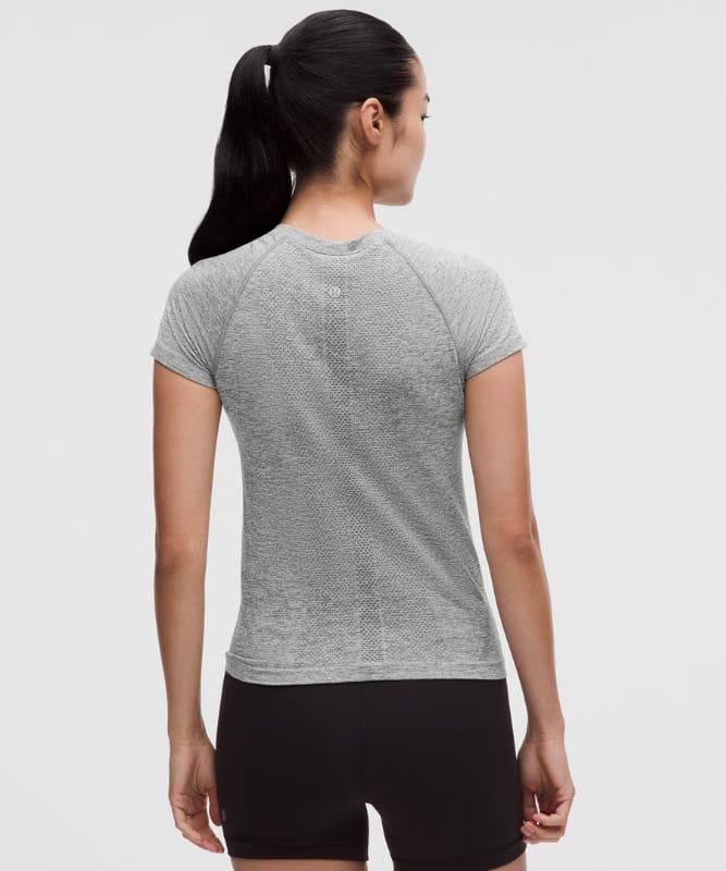 lululemon Swiftly Tech Short-Sleeve Shirt 2.0 *Waist Length - Slate/White