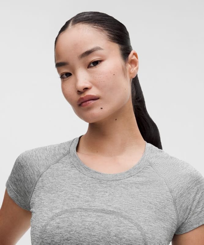 lululemon Swiftly Tech Short-Sleeve Shirt 2.0 *Waist Length - Slate/White