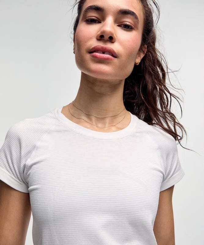 lululemon Swiftly Tech Short-Sleeve Shirt 2.0 *Waist Length - White/White