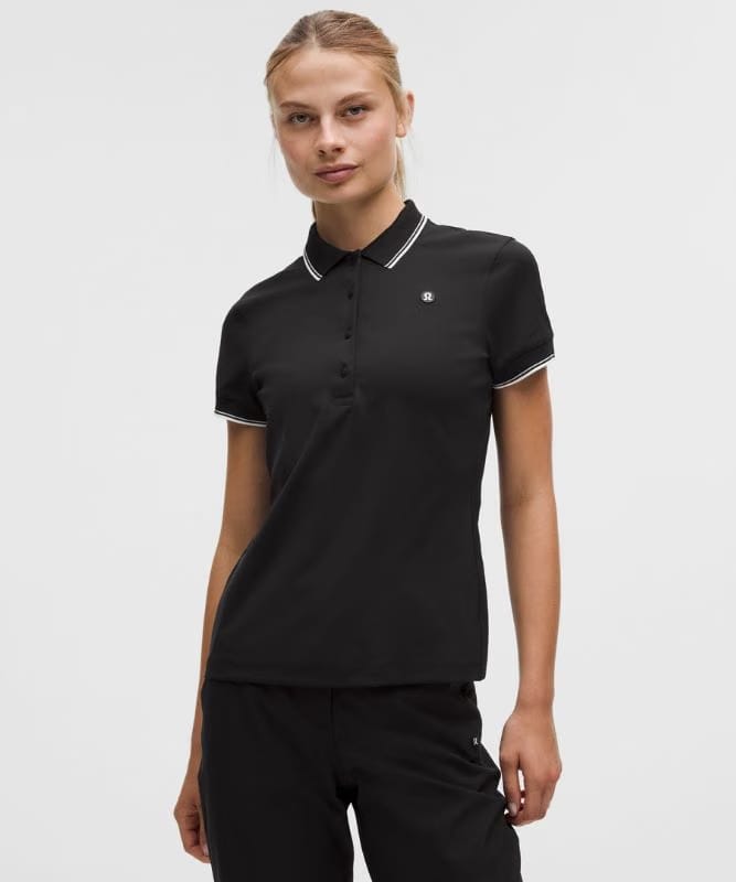 lululemon Women's ShowZero™ Classic-Fit Polo Shirt - Black/White