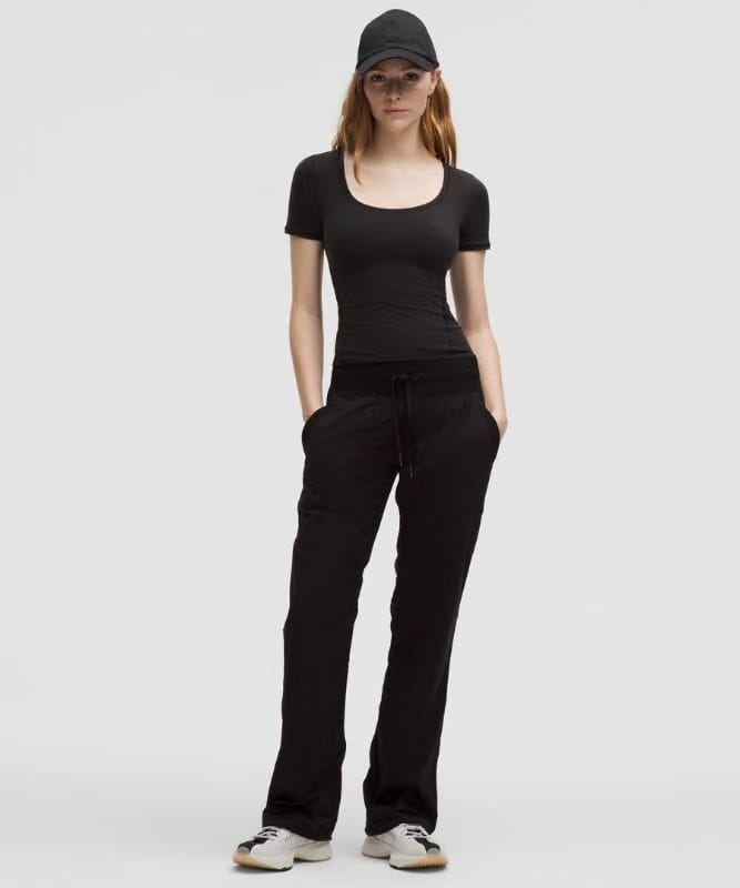 lululemon Wundermost Ultra-Soft Nulu Scoop-Neck T-Shirt - Black