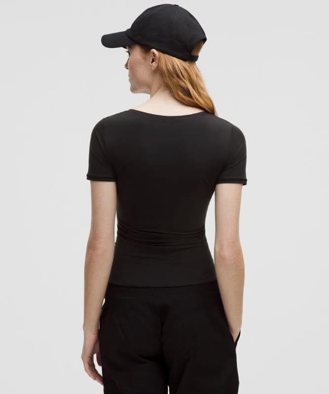 lululemon Wundermost Ultra-Soft Nulu Scoop-Neck T-Shirt - Black