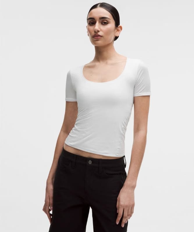 lululemon Wundermost Ultra-Soft Nulu Scoop-Neck T-Shirt - White