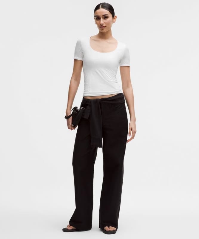 lululemon Wundermost Ultra-Soft Nulu Scoop-Neck T-Shirt - White