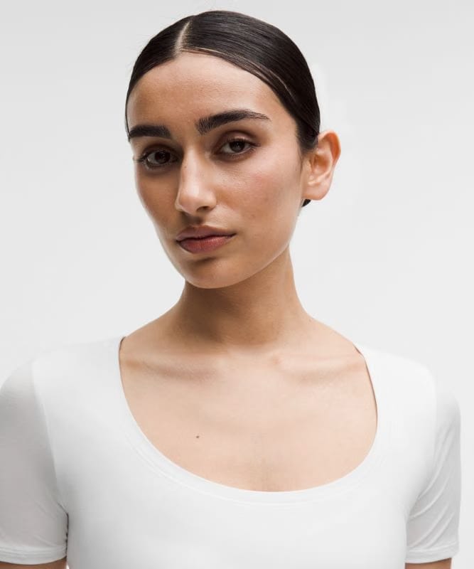 lululemon Wundermost Ultra-Soft Nulu Scoop-Neck T-Shirt - White