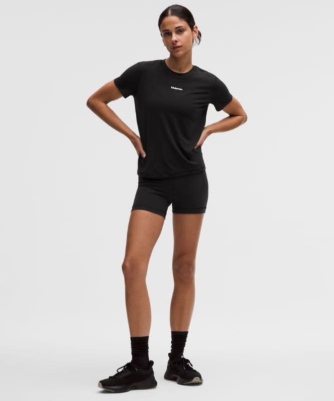 lululemon Jersey Training Classic-Fit T-Shirt *Wordmark - Black