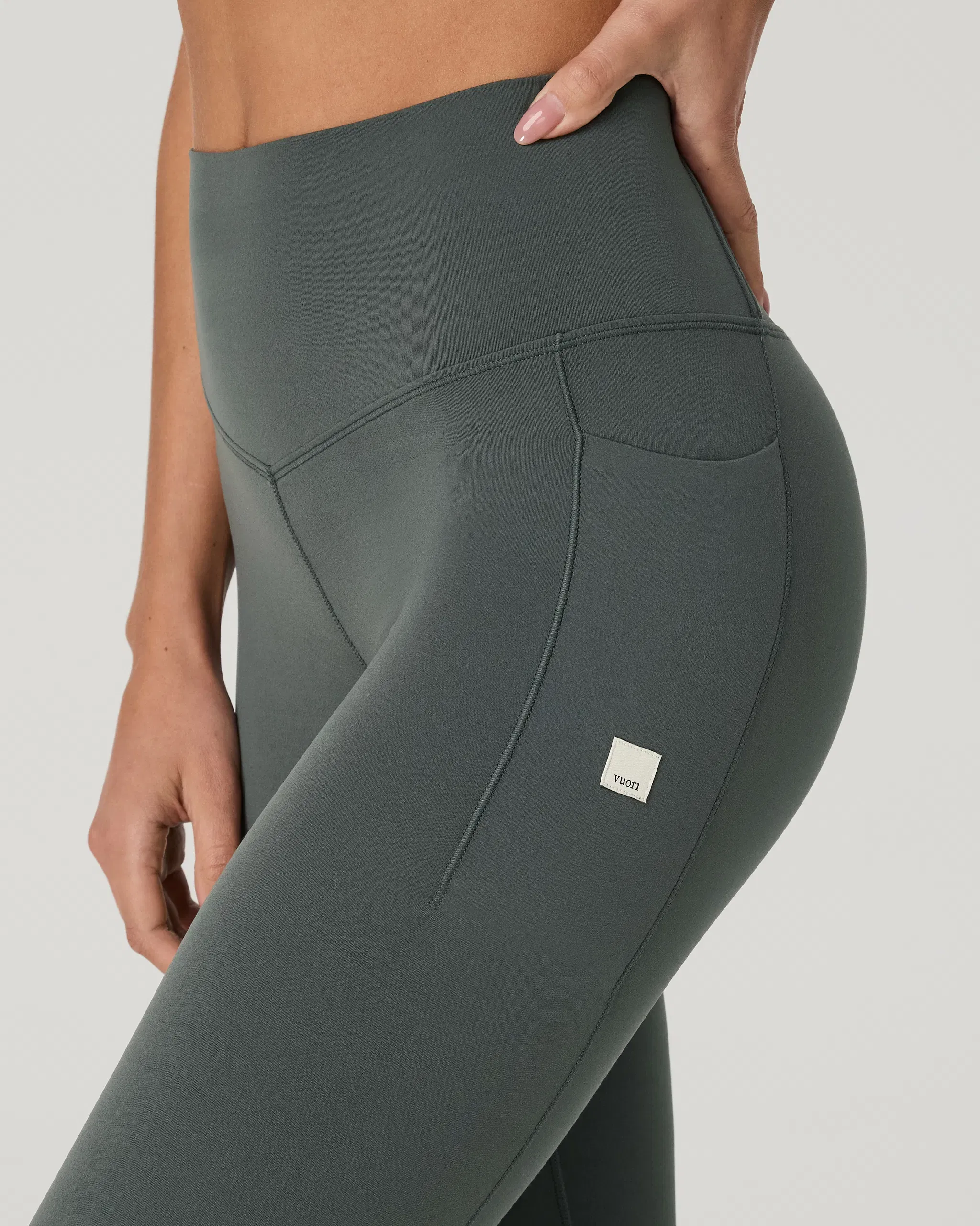 Vuori AllTheForm™ Pocket Legging - Short - Dark Jade