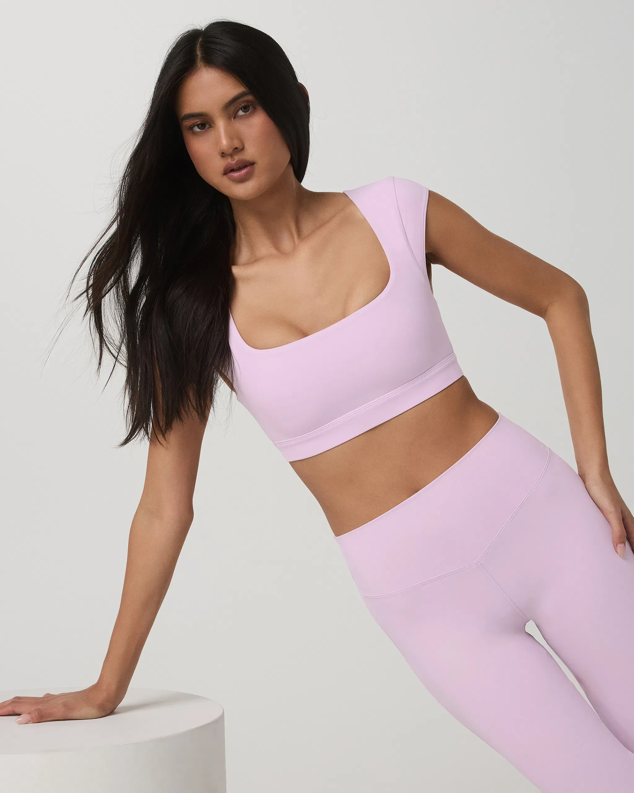 Vuori AllTheForm™ Short Sleeve Bra - Orchid Whisper