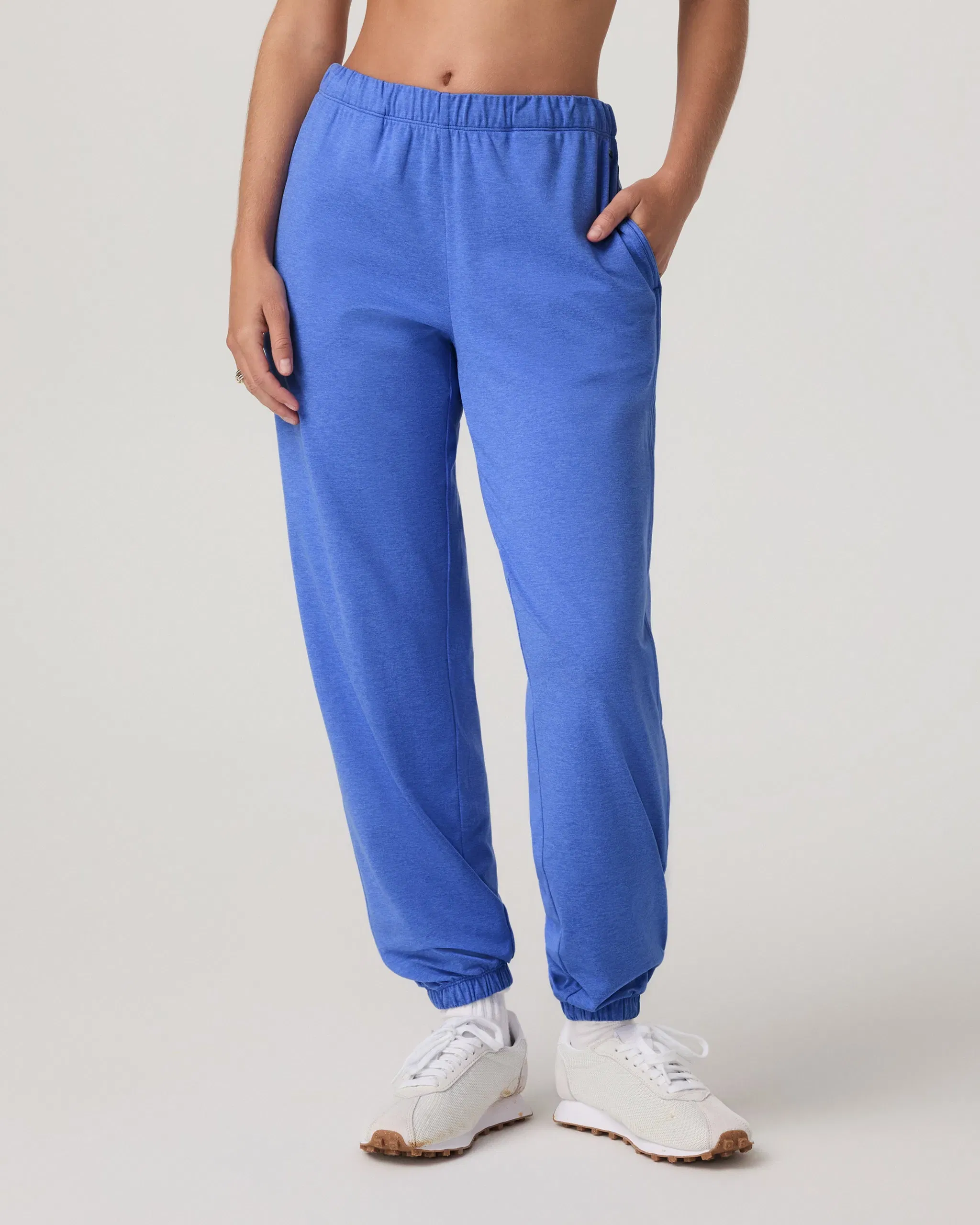 Vuori Halo Modern Sweatpant - Bright Iris Heather