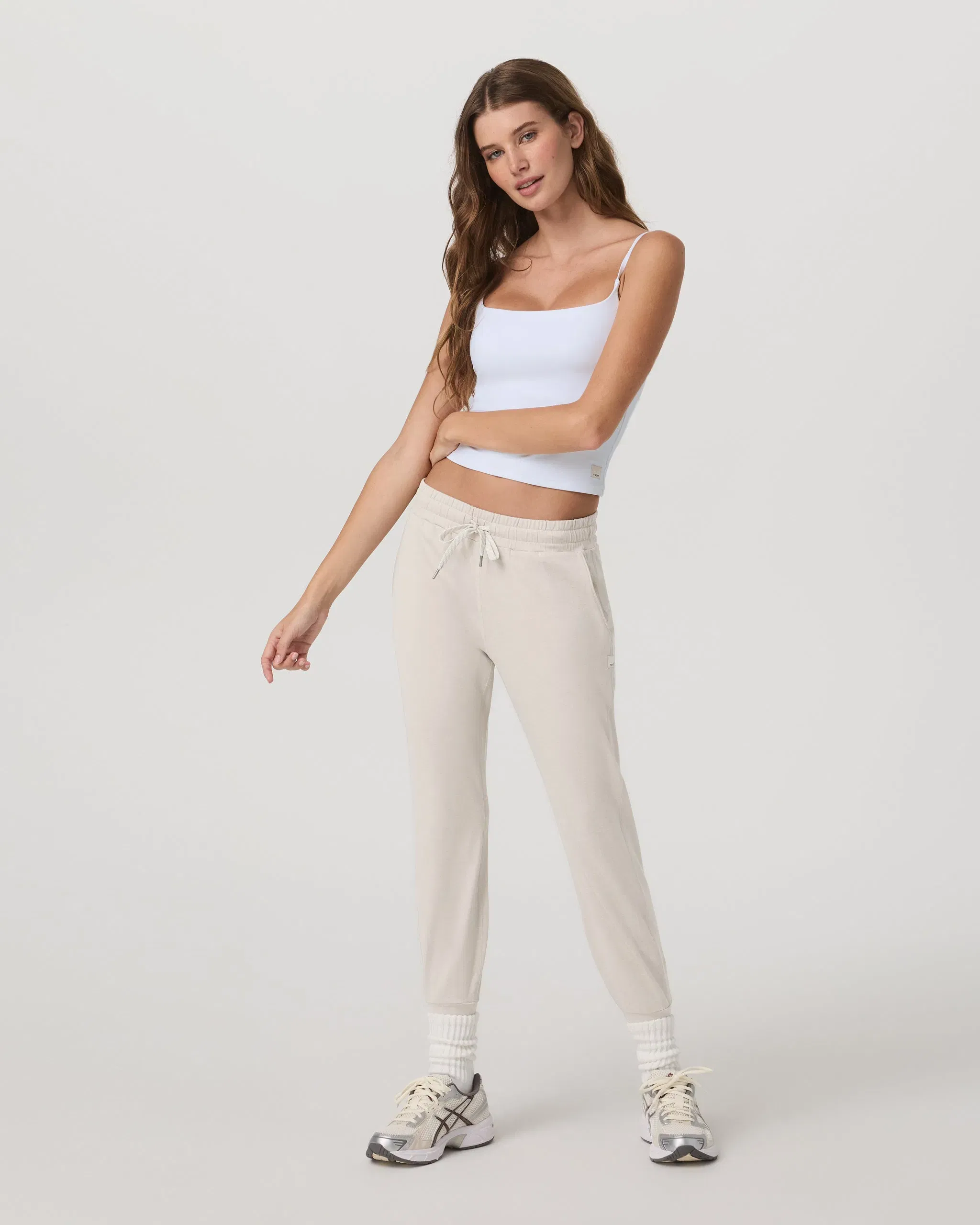 Vuori Performance Jogger - Long - Ecru Heather