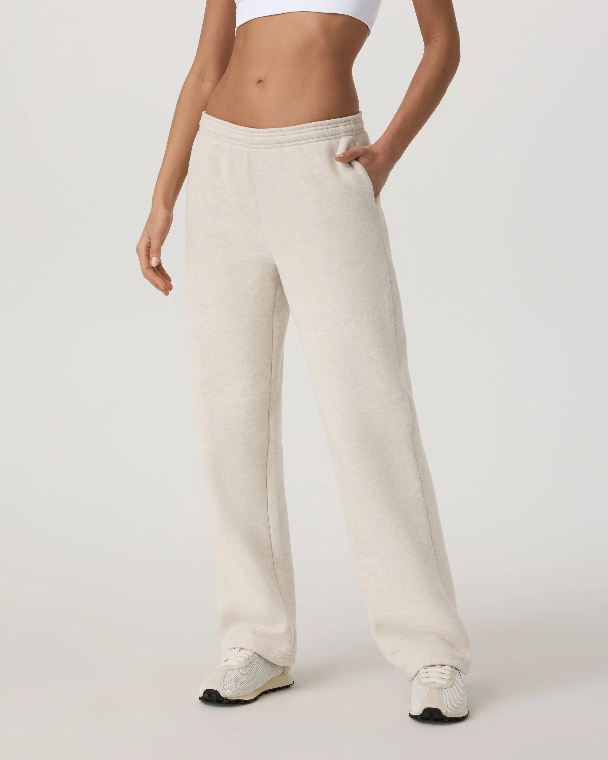 Vuori Restore Straight Leg Sweatpant - Bone Heather