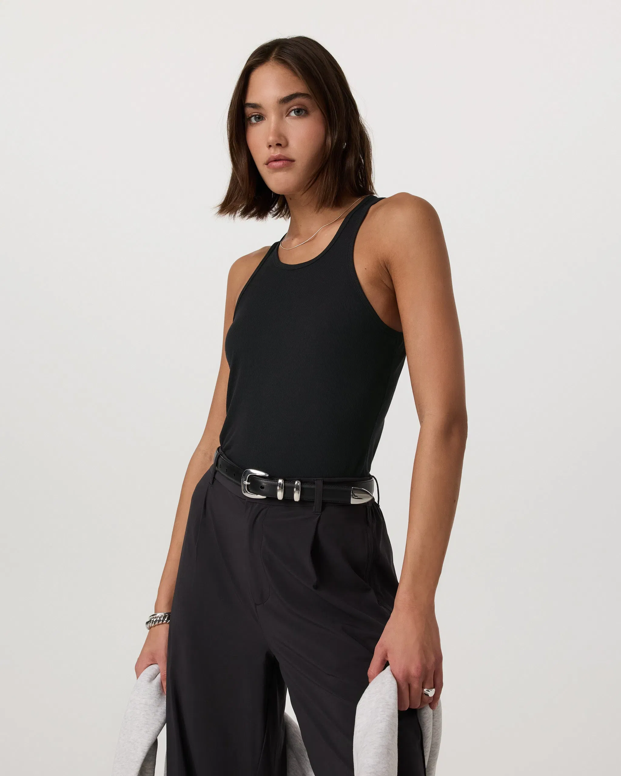 Vuori Cove Boyfriend Tank - Black