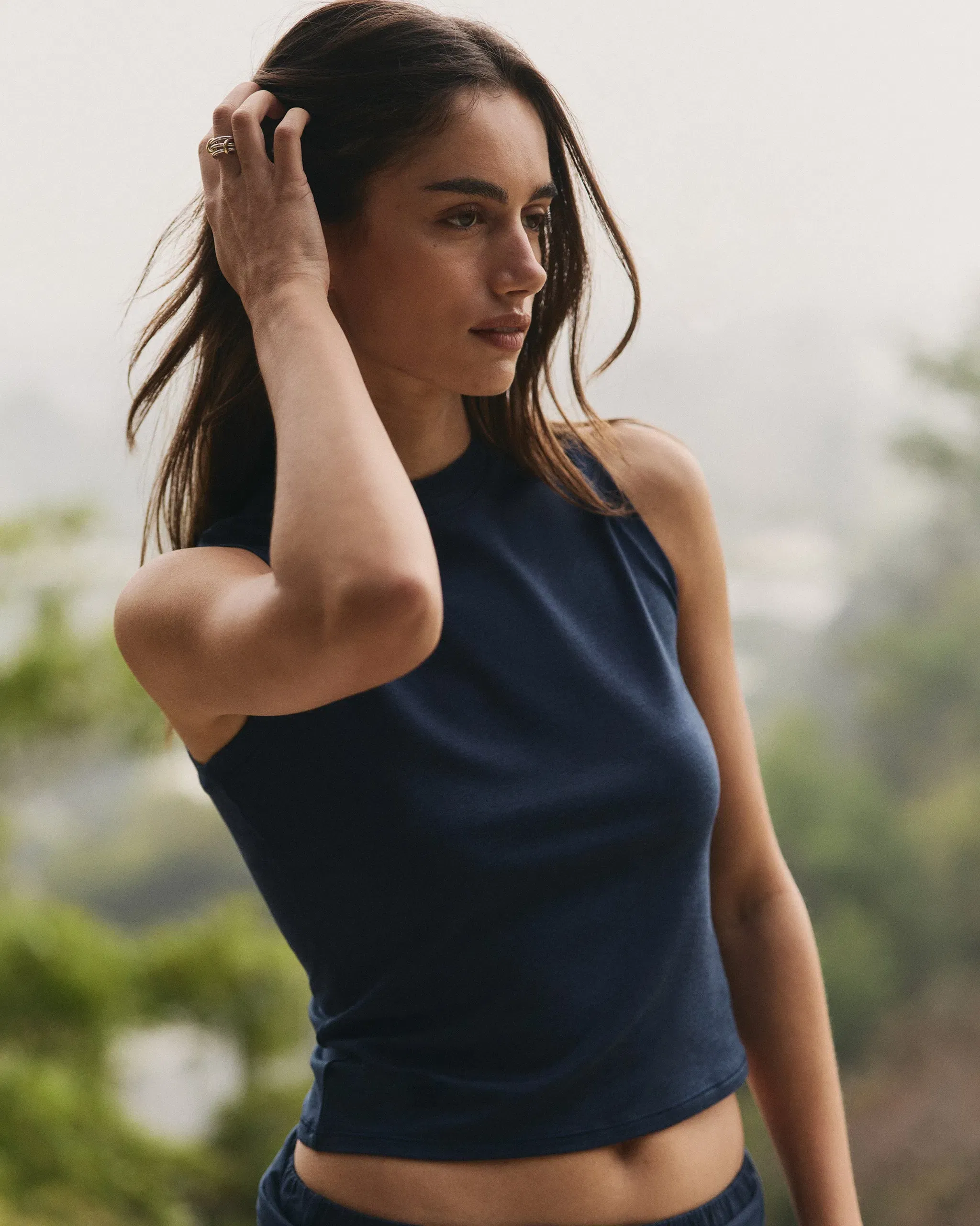Vuori Halo Muscle Tank - Blue Coast Heather