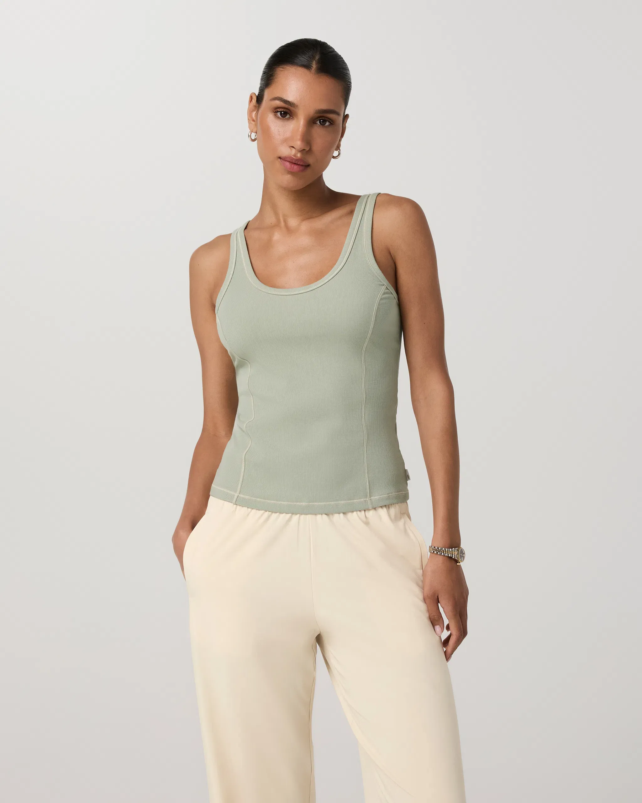 Vuori Pose Seams Tank - Sweet Pea