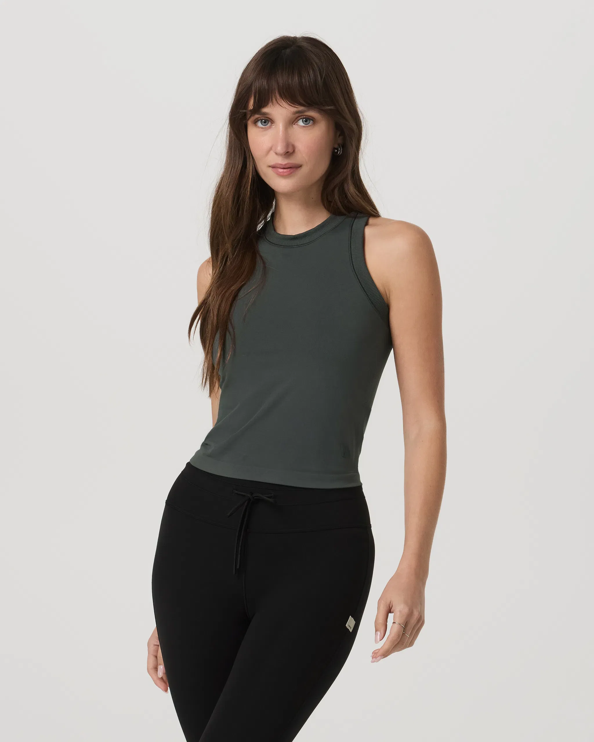 Vuori Seamless Surge Tank - Dark Jade