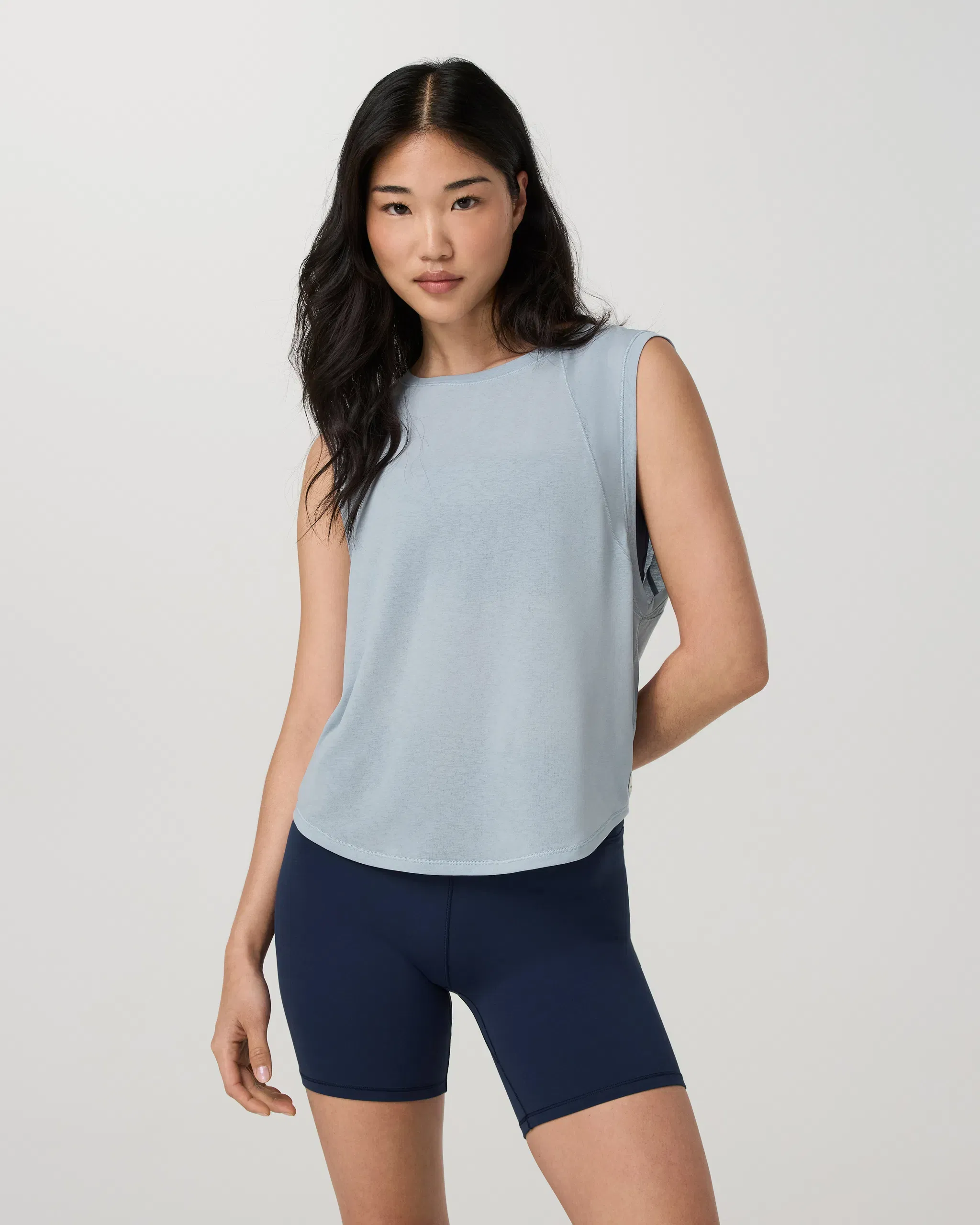 Vuori Westerlies Muscle Tank - Eggshell Blue