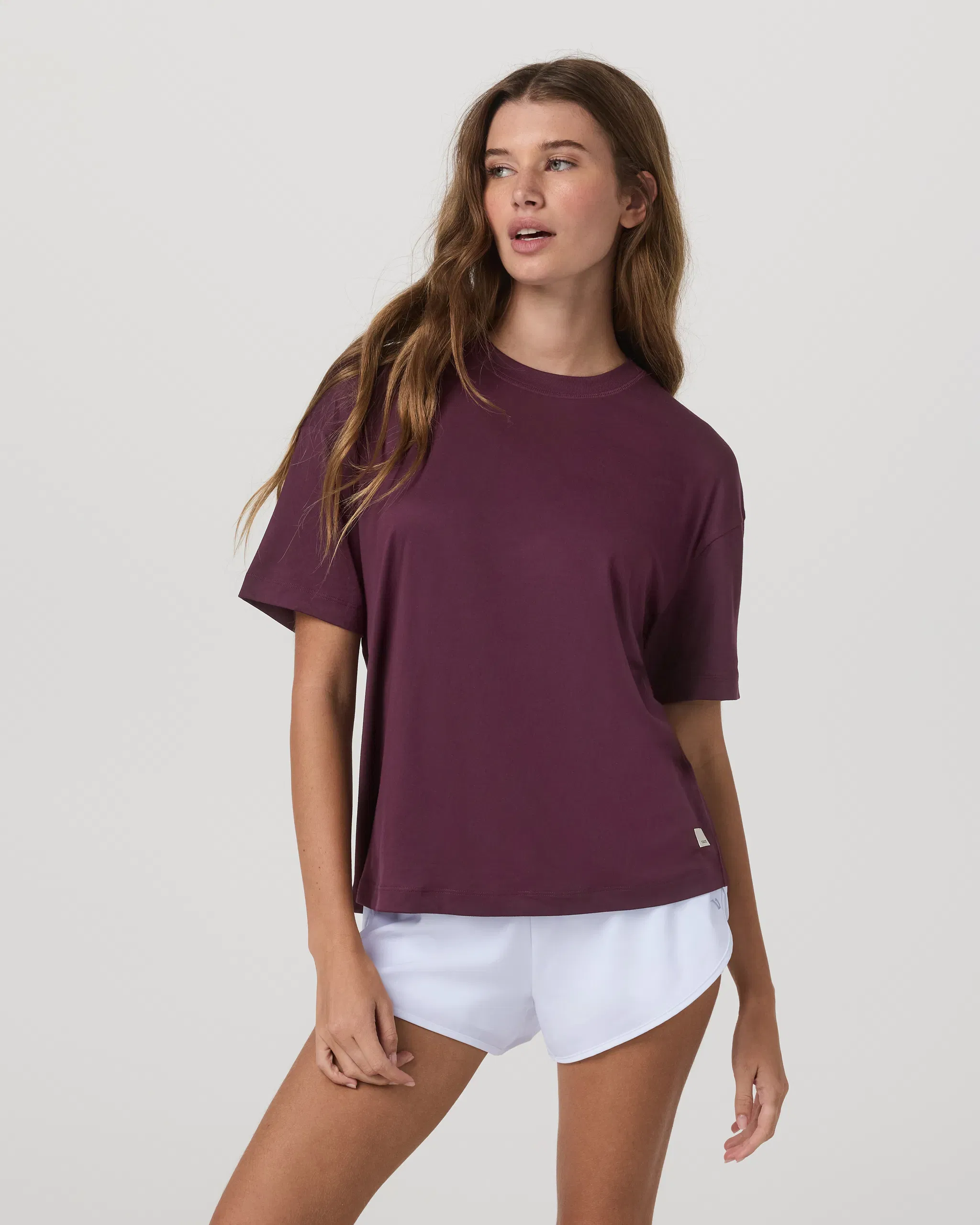 Vuori Energy T-Shirt Long - Cerise