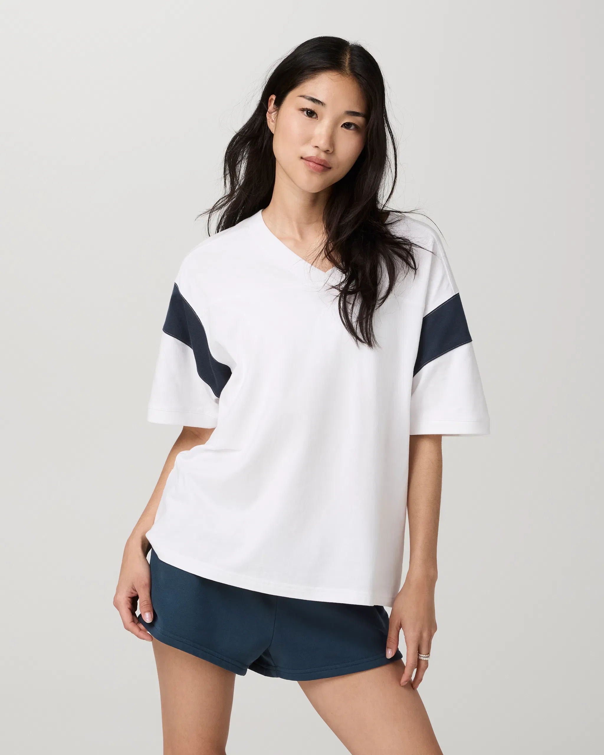 Vuori Heavyweight Cotton Varsity T-Shirt - Ocean Blue