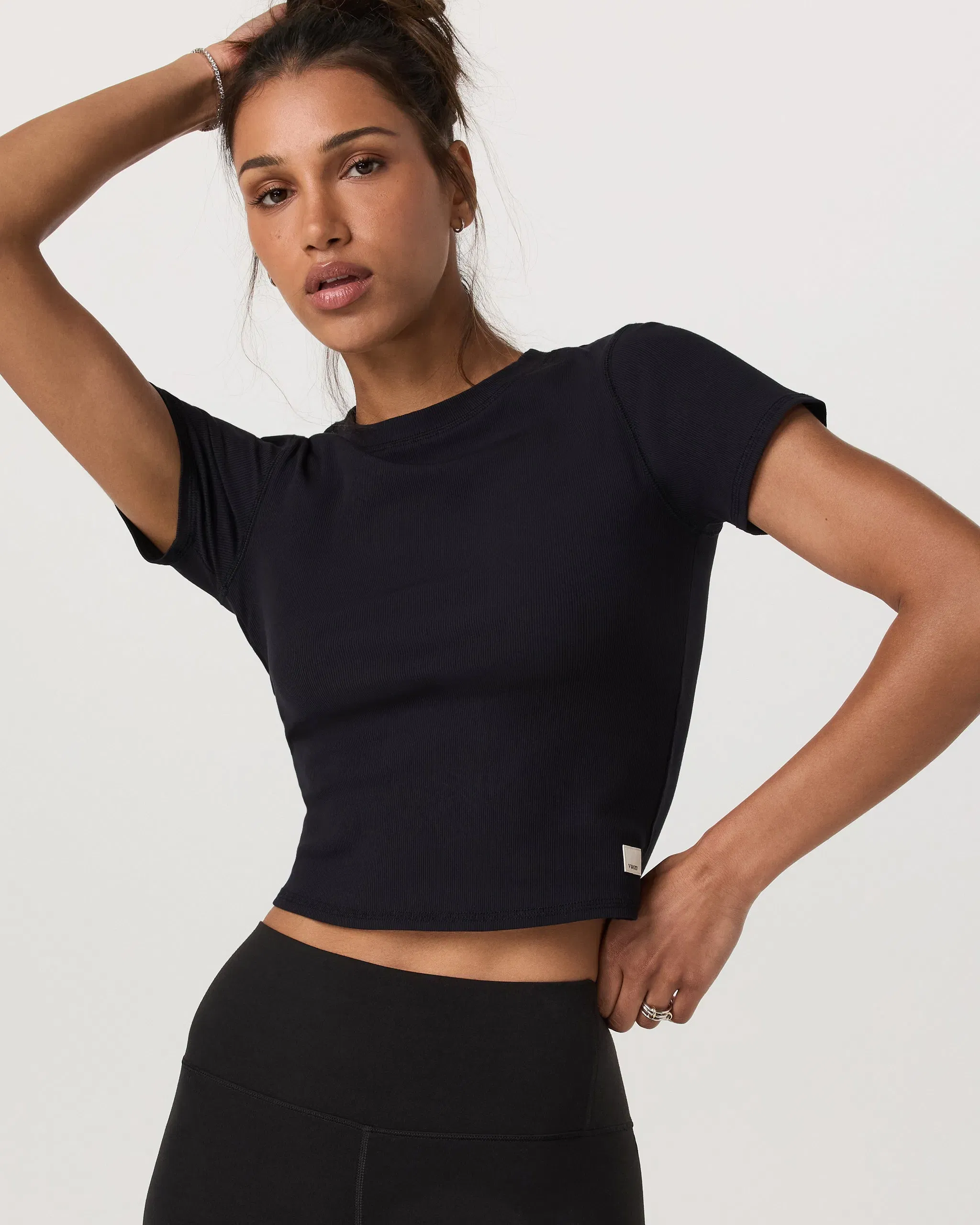 Vuori Pose Fitted T-Shirt - Black