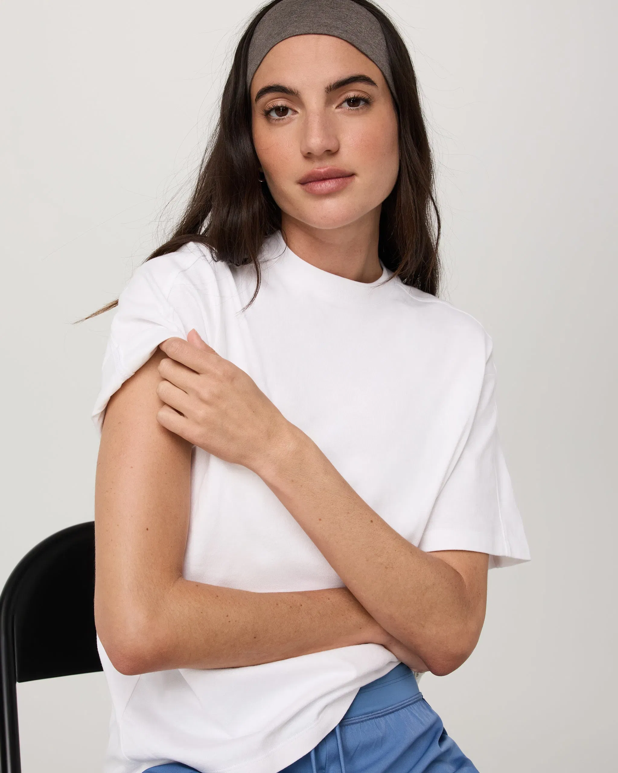 Vuori Short Sleeve Heavyweight Oversized Cotton T-Shirt - White