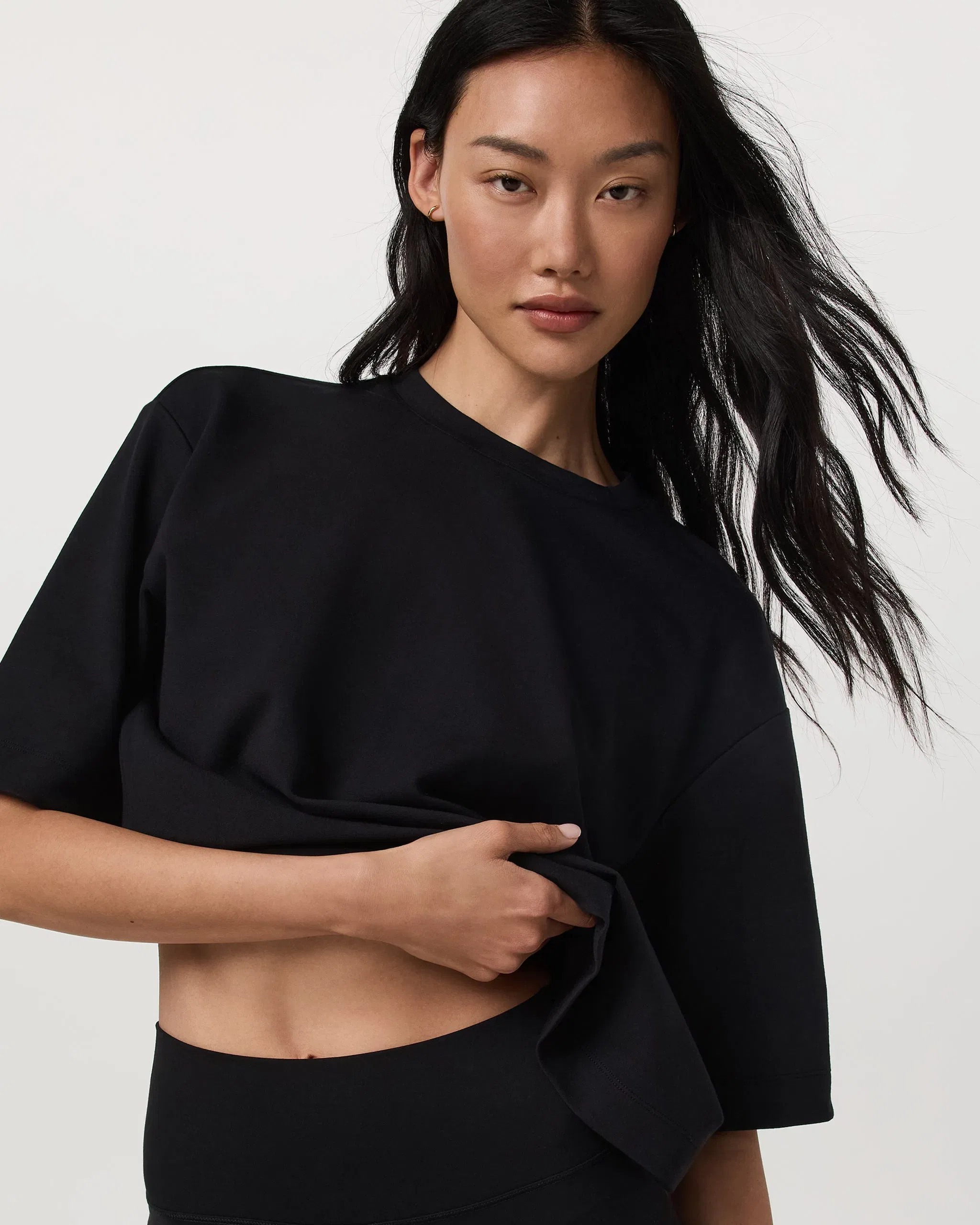Vuori Short Sleeve Maven Oversized T-Shirt - Black