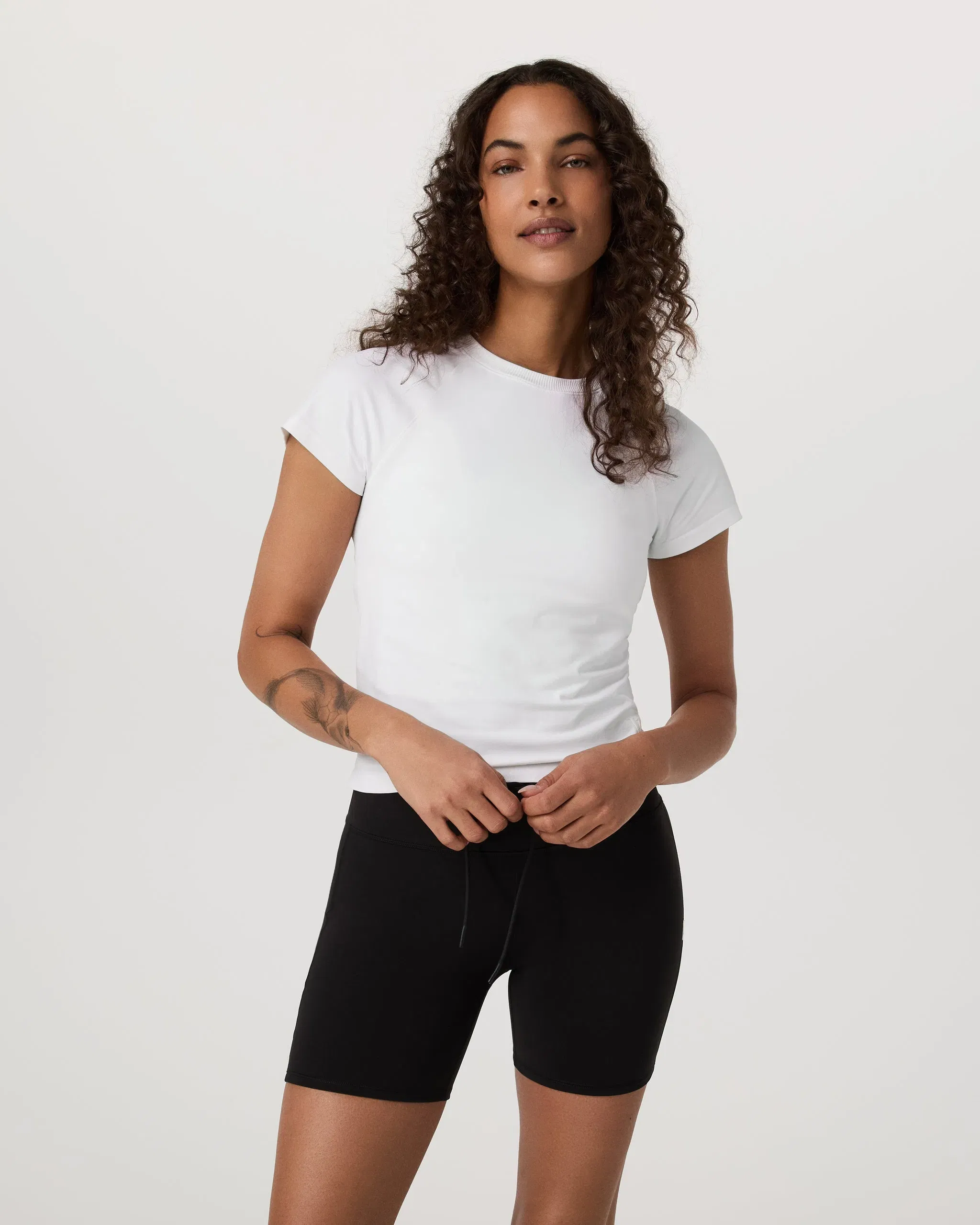 Vuori Short Sleeve Seamless Surge T-Shirt - White