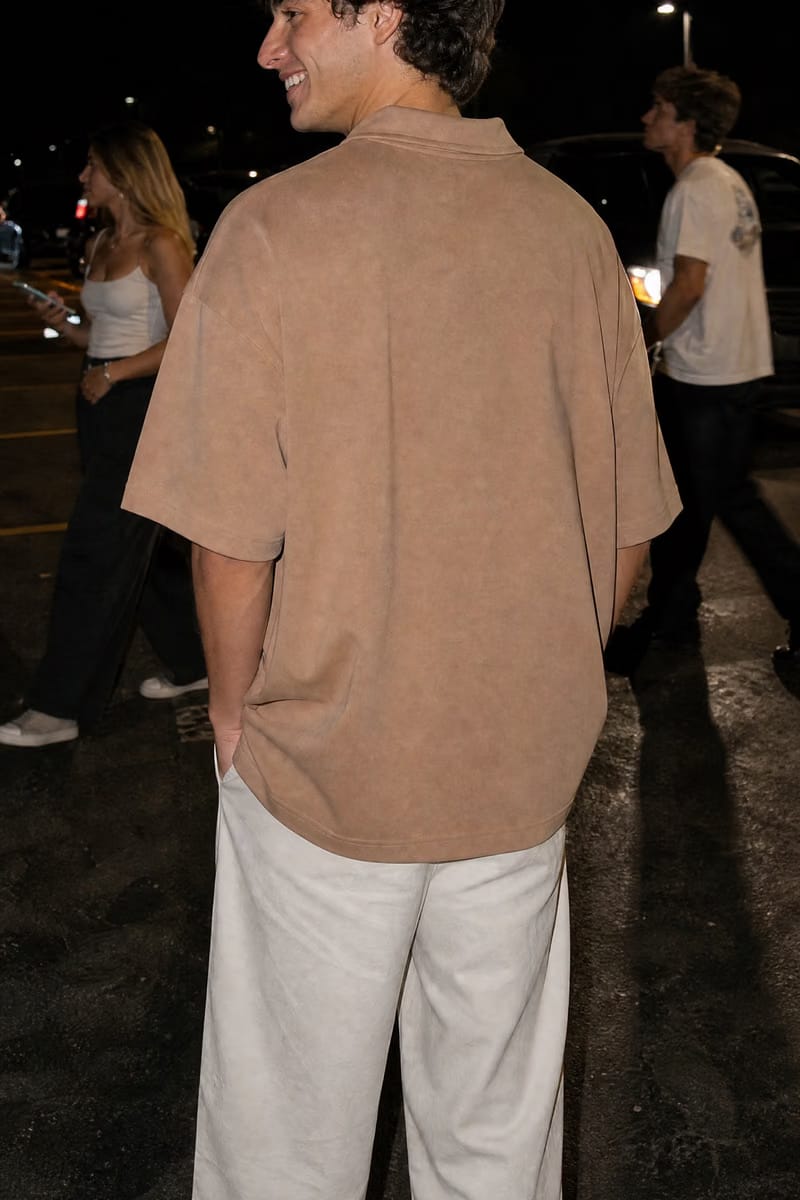 Myugen Cultured Club Beige Quarter-Zip Tee Timeless Streetwear Exclusive