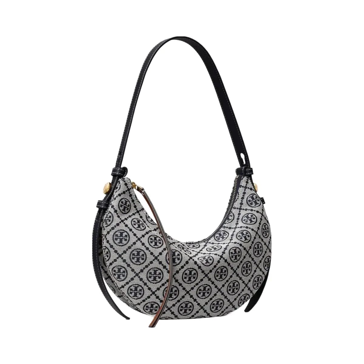 Tory Burch T Monogram Romy Half Moon Bag Tory Navy